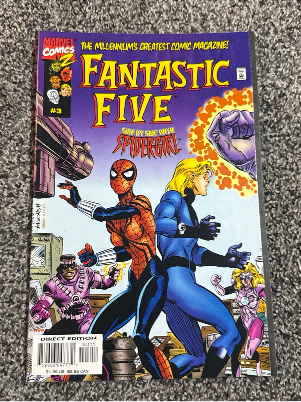 Fantastic Five #3 Marvel Fantastic Four - Dec 1999 Direct Edition